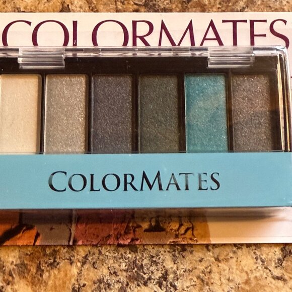 Colormates Mineral Eyeshadow Palette Smokey Sky 6 Pan Blue Grey Neutral Shades - Picture 5 of 9